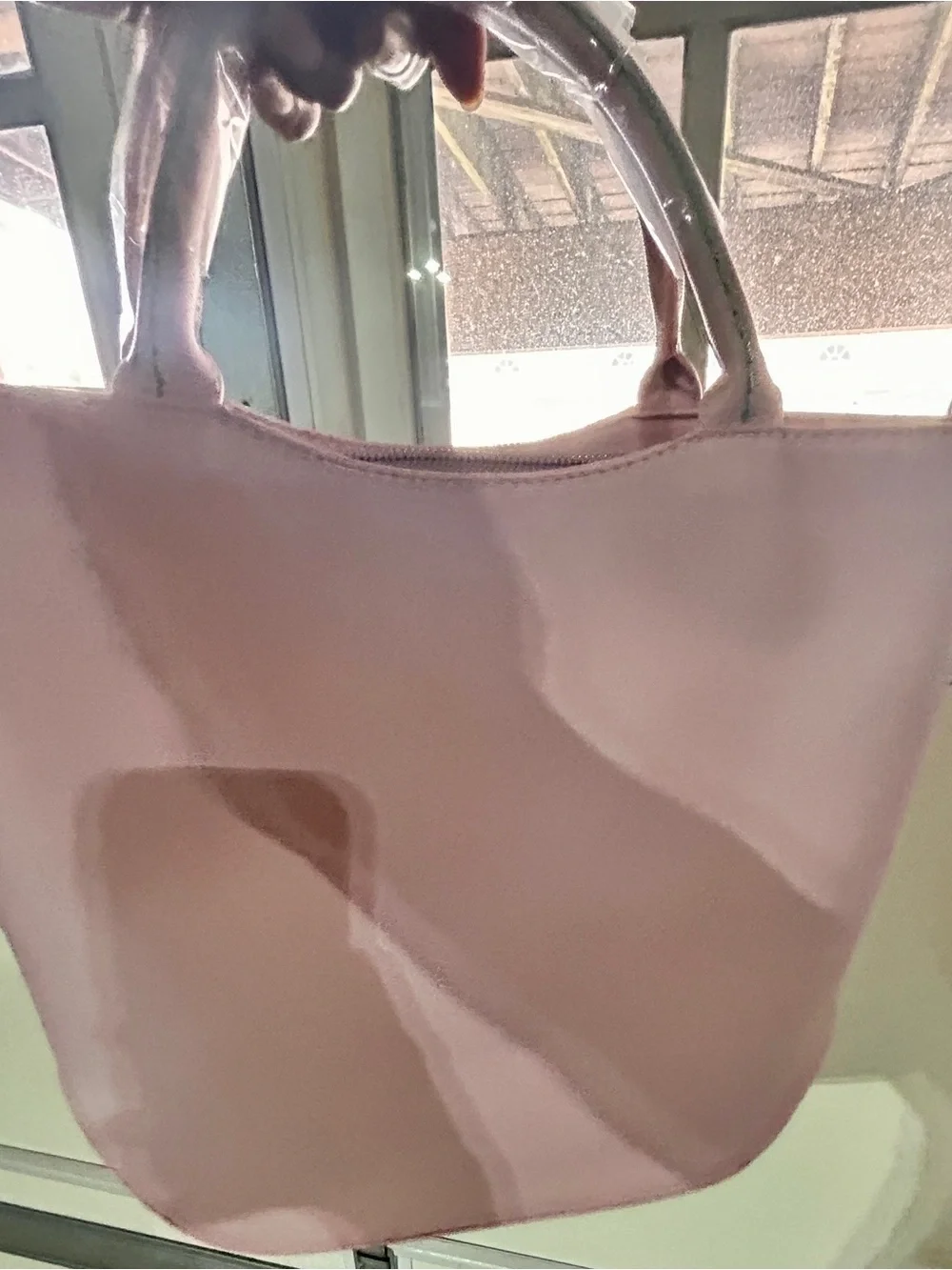 Alpha Kappa Alpha Pale Pink Tote with Gold Tassel Charm - Picture 3 of 6